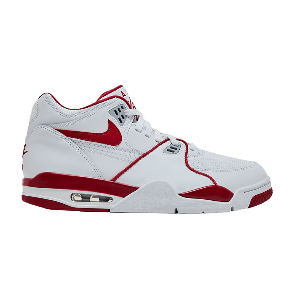 ナイキ フライト 白色 ホワイト 赤 レッド 灰色 グレー WHITE RED スニーカー メンズ NIKE AIR FLIGHT 89 OG VARSITY / WHITE VARSITY RED WOLF GREY