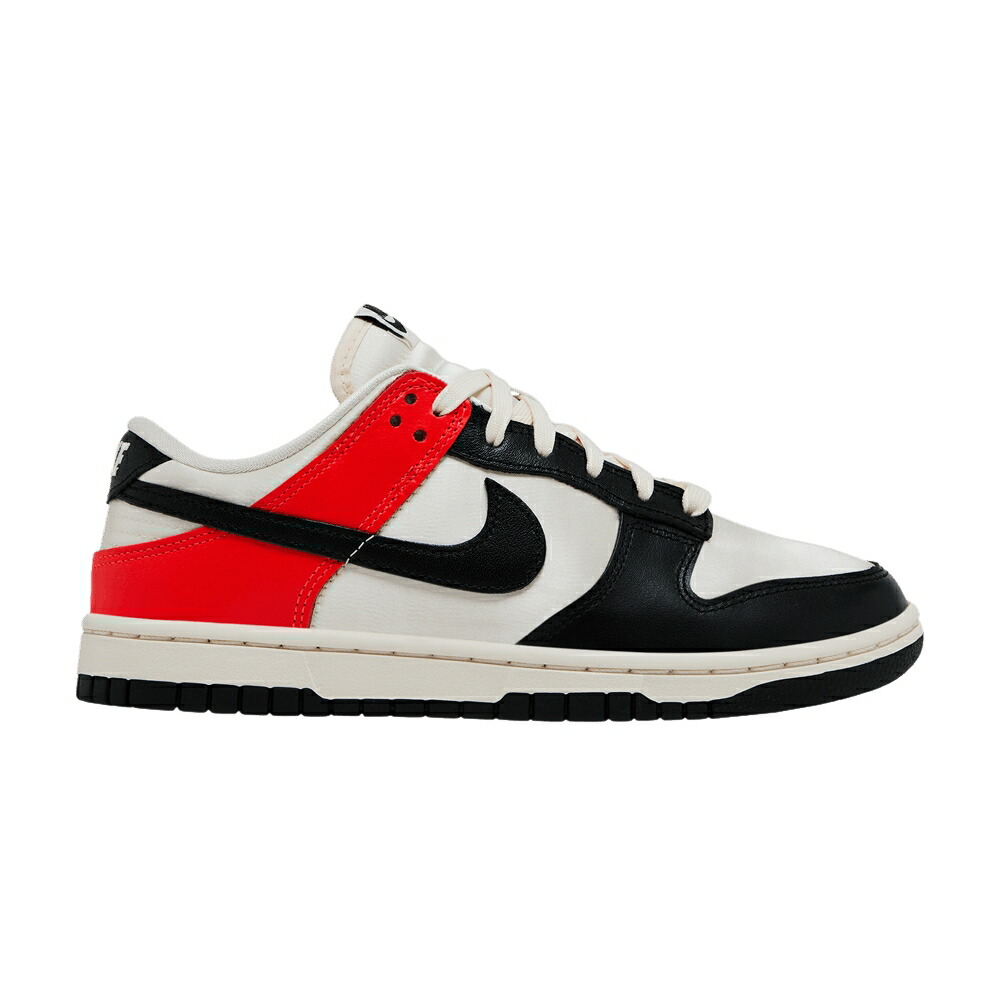 ナイキ ダンク クリムゾン 象牙色 黒いこと 黒いこと ダンクロー \u0027BLACK CRIMSON\u0027 スニーカー レディース NIKE WMNS DUNK LOW SE TOE BRIGHT / BRIGHT CRIMSON PALE IVORY BLACK
