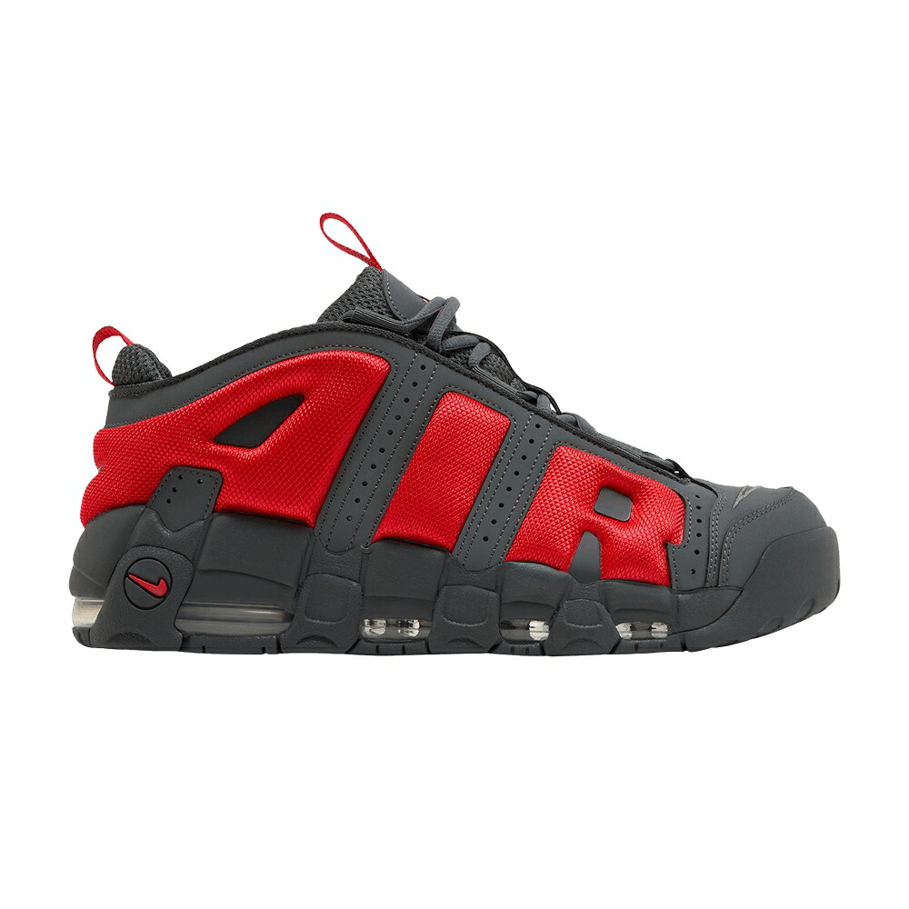 ナイキ アップテンポ 灰色 グレー クリムゾン エアモアアップテンポ モアテン 'DARK CRIMSON' スニーカー メンズ NIKE AIR MORE UPTEMPO LOW GREY LIGHT / DARK GREY LIGHT CRIMSON METALLIC｜スニケス