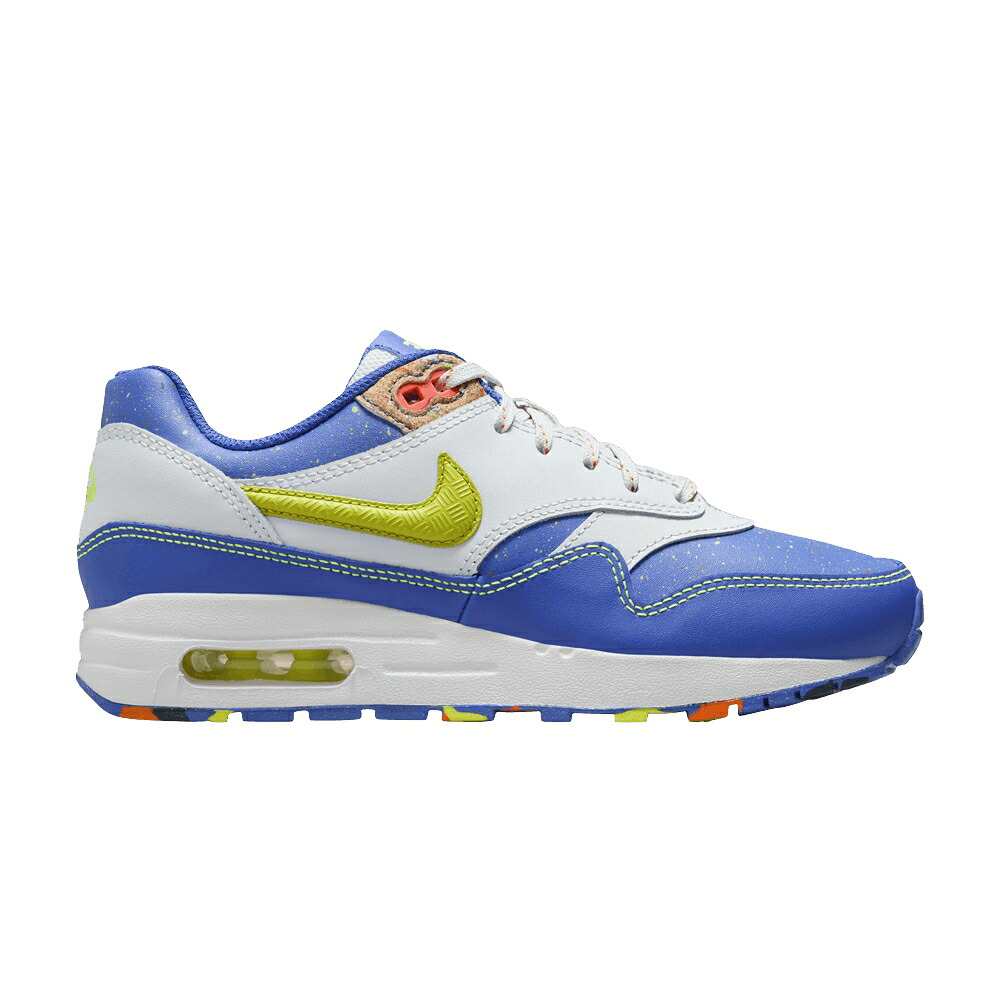 ナイキ マックス 青色 ブルー エアマックス 'PLAYGROUND PACK' ジュニア キッズ NIKE AIR MAX 1 GS PAINT / ASTRONOMY BLUE PHOTON DUST TOTAL ベビー マタニティ スニーカー｜スニケス
