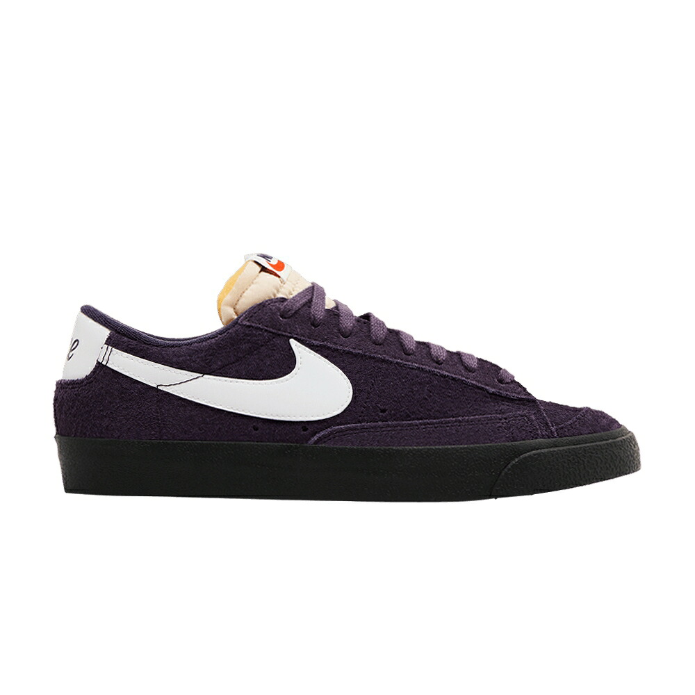 ナイキ ブレイザー 黒いこと 黒いこと \u002777 \u0027PURPLE SUEDE\u0027 スニーカー レディース NIKE WMNS BLAZER LOW / DARK RAISIN BLACK