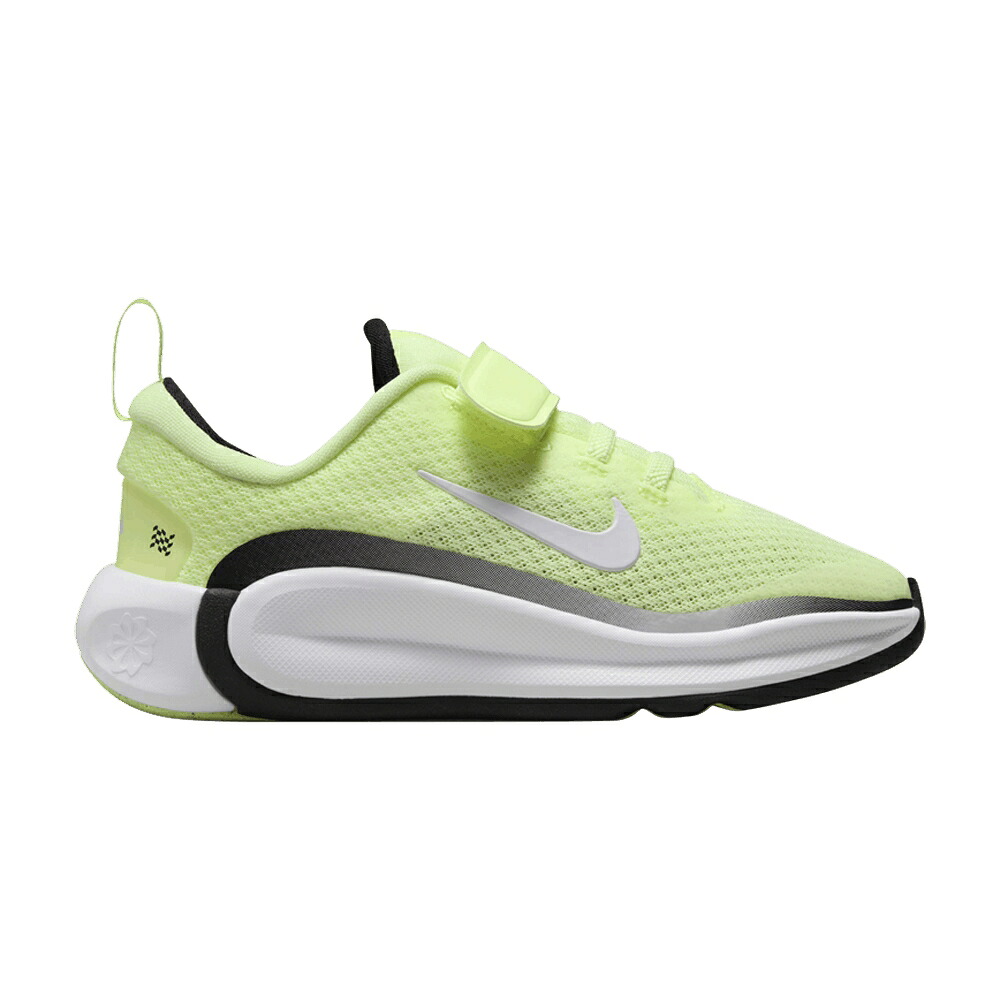 ナイキ フローレス 黒色 ブラック 白色 ホワイト 'BARELY VOLT' ジュニア キッズ NIKE INFINITY FLOW PS / BARELY VOLT BLACK WHITE ベビー マタニティ スニーカー｜スニケス