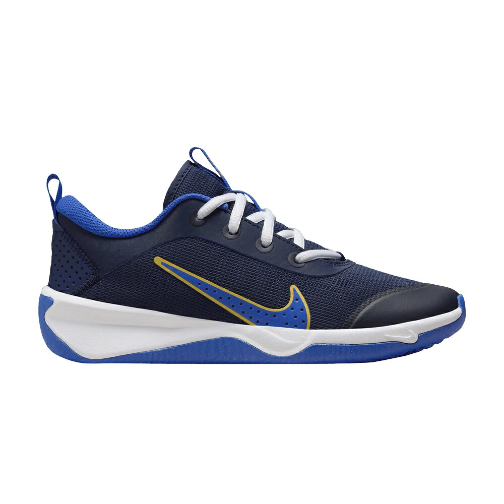 ナイキ 紺色 ネイビー ゴールド 白色 ホワイト 'MIDNIGHT GOLD' ジュニア キッズ NIKE OMNI MULTI-COURT GS NAVY SATURN / MIDNIGHT NAVY SATURN GOLD WHITE ベビー マタニティ スニーカー