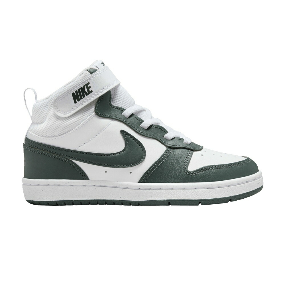 ナイキ コート ミッド 白色 ホワイト 緑 グリーン ビンテージ ヴィンテージ コートバーロウ VINTAGE GREEN スニーカー メンズ NIKE COURT BOROUGH MID 2 PSV / WHITE OIL GREEN VINTAGE GREEN