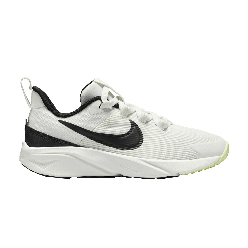 ナイキ 白いこと 白いこと \u0027SUMMIT BLACK\u0027 御坊っちゃん キッズ NIKE STAR RUNNER 4 なおなお書き WHITE / SUMMIT WHITE BARELY VOLT WHITE もの言う花 マタニティ スニーカー