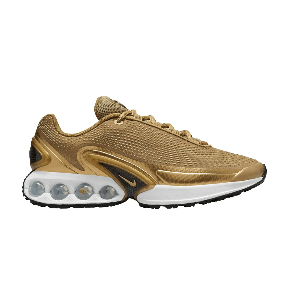 ナイキ マックス ゴールド 黒いこと 黒いこと 白いこと 白いこと エア湖マックス \u0027METALLIC GOLD\u0027 スニーカー レディース NIKE WMNS AIR MAX DN / METALLIC GOLD BLACK WHITE 靴-レディース靴-スニーカー