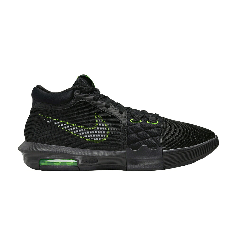ナイキ レブロン 黒色 ブラック 白色 ホワイト ウィットネス 'BLACK VOLT' スニーカー メンズ NIKE LEBRON WITNESS 8 EP / BLACK VOLT WHITE