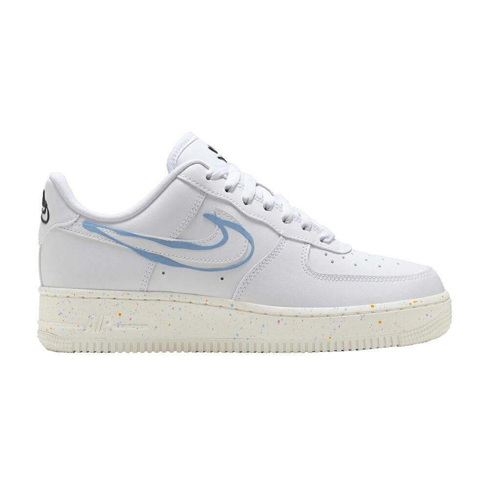ナイキ 白いこと 白いこと サクラ色 空軍 \u002707 \u0027NEON PAINT\u0027 スニーカー レディース NIKE WMNS AIR FORCE 1 LX / WHITE WHITE SAIL PLAYFUL PINK