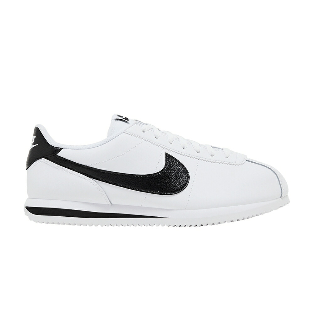 ナイキ コルテッツ なめし革 白いこと 白いこと 黒いこと 黒いこと \u0027WHITE BLACK\u0027 スニーカー レディース NIKE WMNS CORTEZ LEATHER / WHITE BLACK