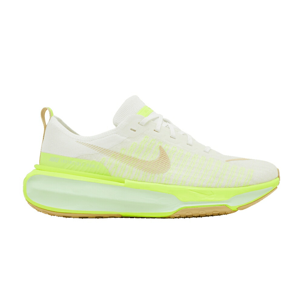 ナイキ ラン フライニット 白色 ホワイト チーム ゴールド 'VOLT SAIL' スニーカー メンズ NIKE ZOOMX INVINCIBLE RUN FLYKNIT 3 / WHITE VOLT SAIL TEAM GOLD