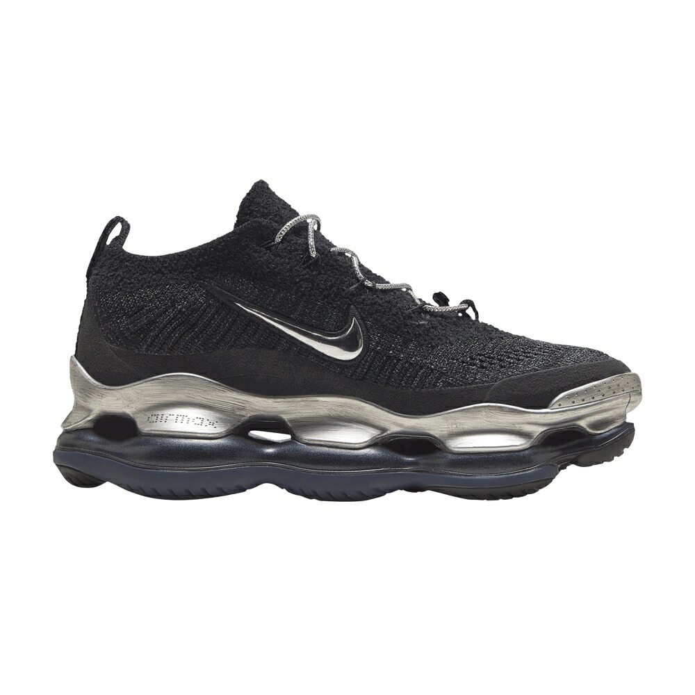ナイキ マックス フライニット 黒色 ブラック 銀色 シルバー エアマックス 'BLACK SILVER' スニーカー レディース NIKE WMNS AIR MAX SCORPION FLYKNIT METALLIC / BLACK METALLIC SILVER BLACK|スニケス