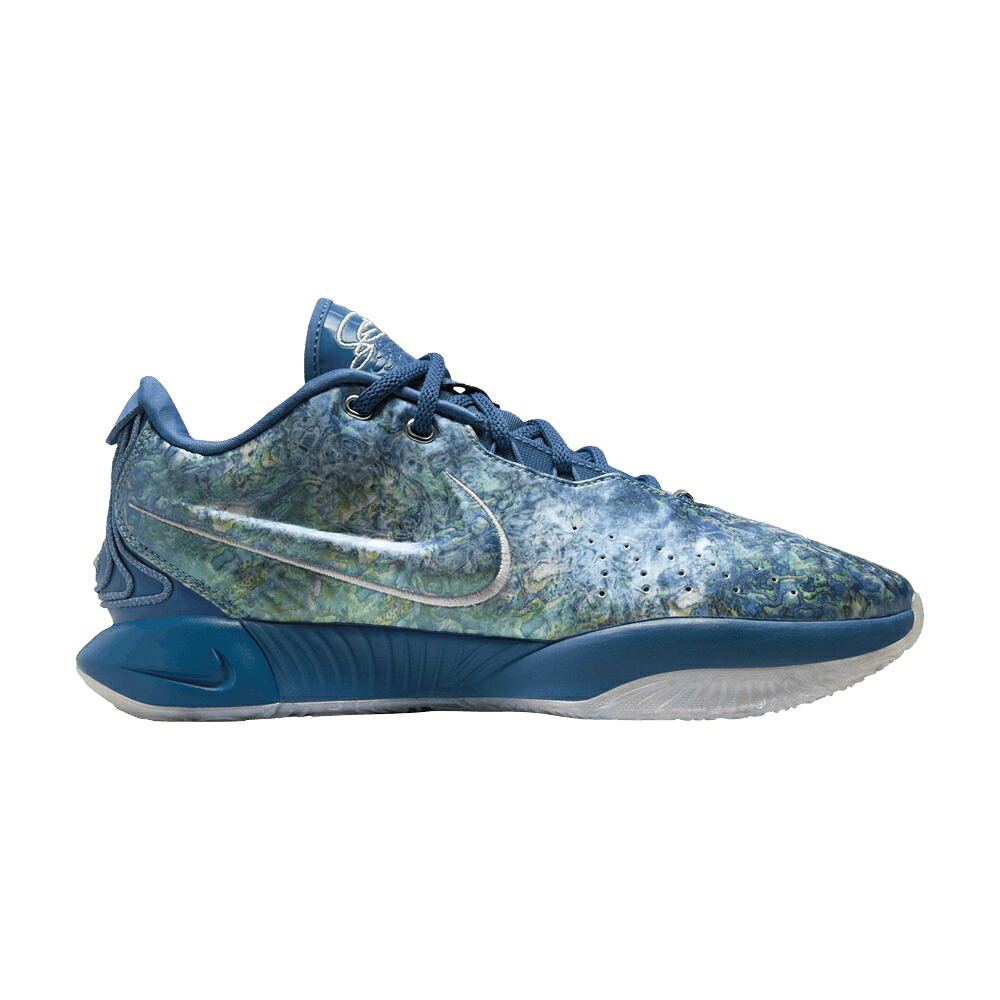 ナイキ レブロン 青味 青味 厚地の外套 \u0027ABALONE\u0027 スニーカー メンズ NIKE LEBRON 21 EP / INDUSTRIAL BLUE COURT BLUE