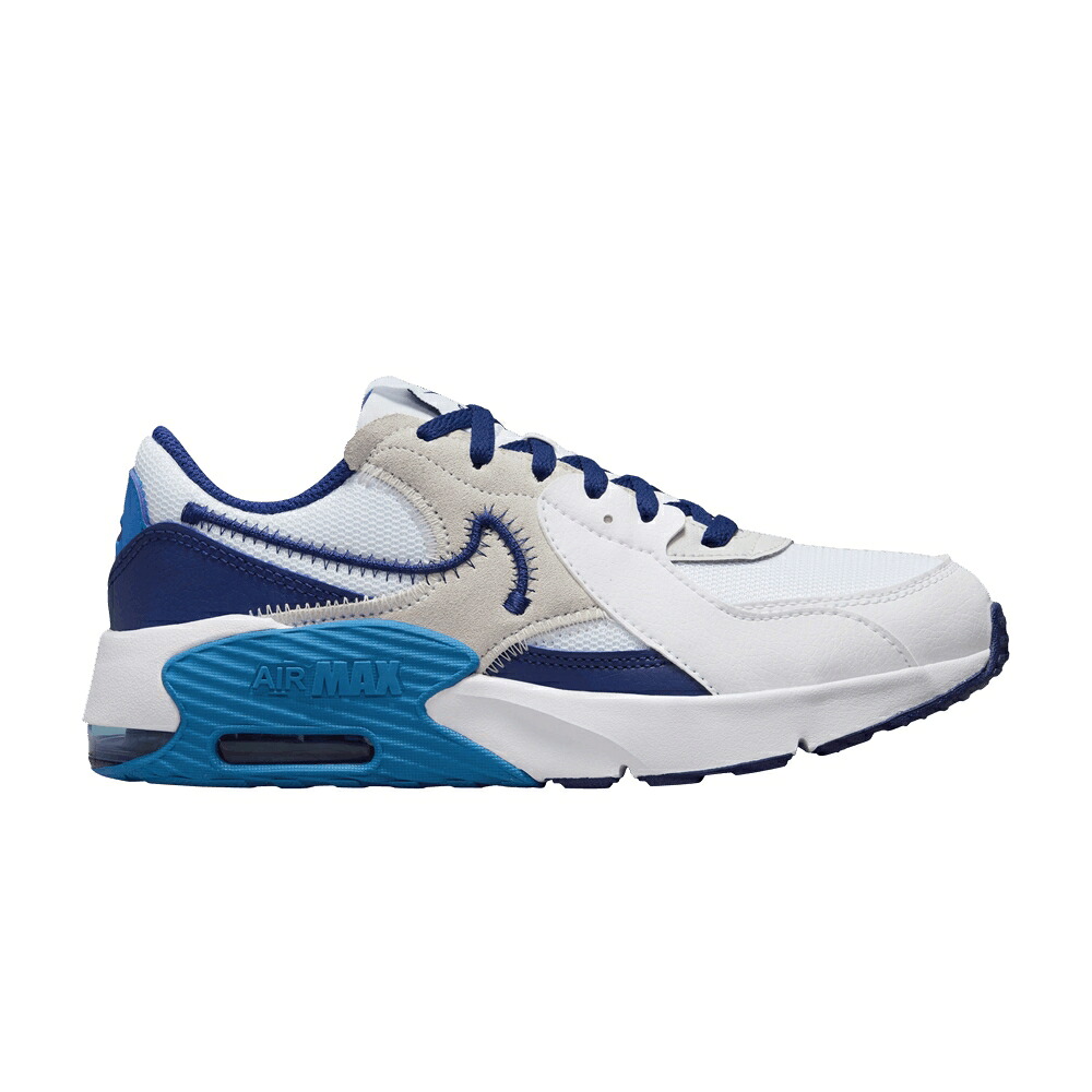 ナイキ マックス ディープ 白いこと 白いこと 青み 青色 大気圏マックス \u0027WHITE BLUE\u0027 お坊っちゃん キッズ NIKE AIR MAX EXCEE GS DEEP ROYAL / WHITE PHOTO BLUE PHOTON DUST もの言う花 マタニティ スニーカー