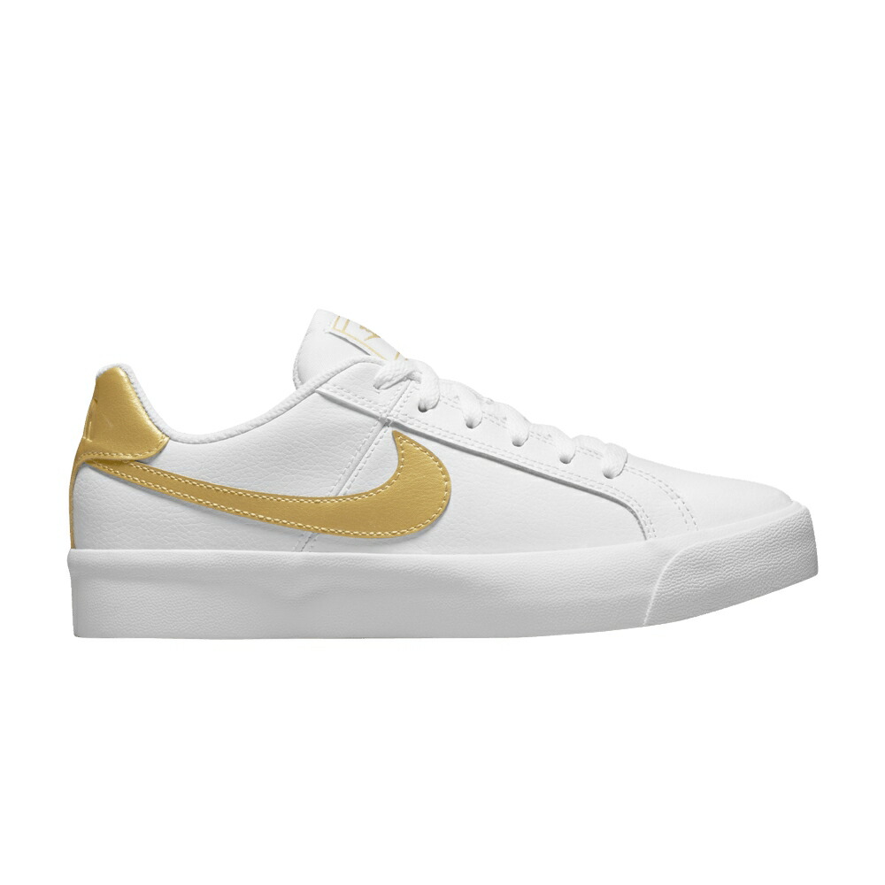ナイキ コート 白色 ホワイト ゴールド 'WHITE GOLD' スニーカー レディース NIKE WMNS COURT ROYALE AC METALLIC / WHITE METALLIC GOLD