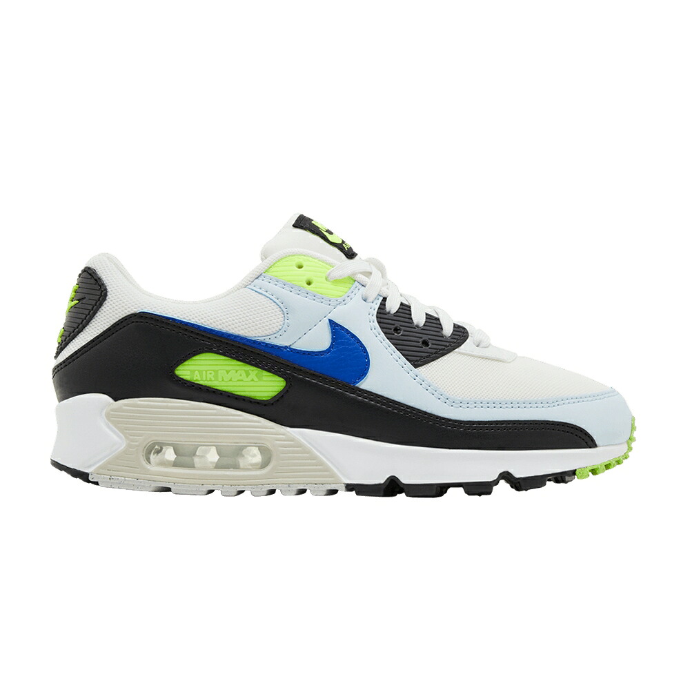 ナイキ マックス 青味 青み 白いこと 白いこと エア湖マックス \u0027WHITE VOLT\u0027 スニーカー レディース NIKE WMNS AIR MAX 90 BLUE TINT / SUMMIT WHITE VOLT BLUE TINT
