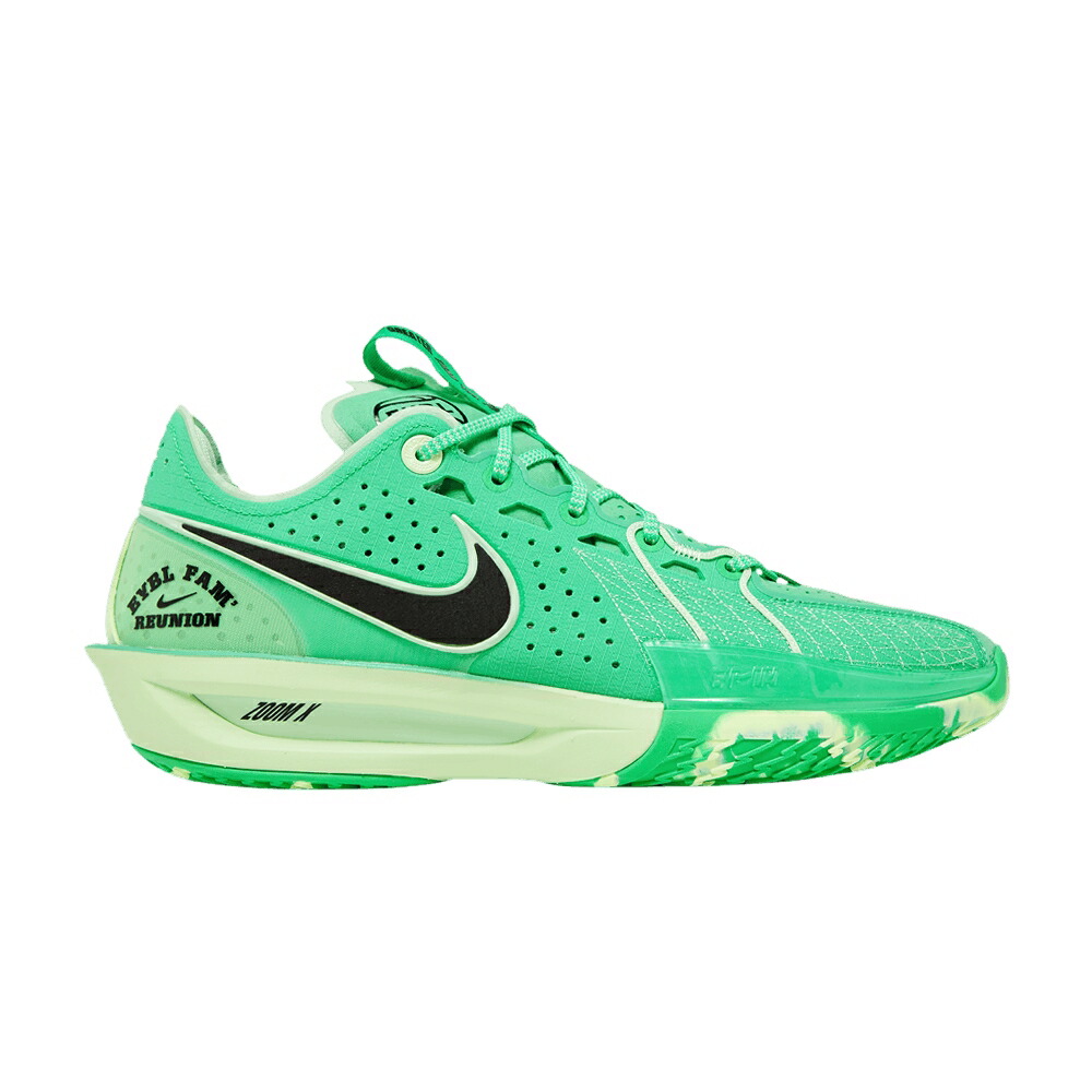 ナイキ ズーム 緑 グリーン ショック 黒色 ブラック EYBL スニーカー メンズ NIKE AIR ZOOM GT CUT 3 / GREEN SHOCK BLACK BARELY VOLT