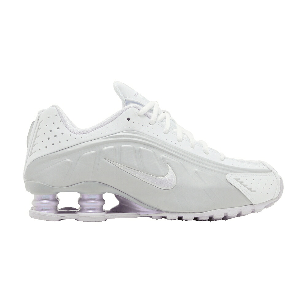 ナイキ ショックス 白いこと 白いこと プラチナム \u0027PLATINUM GRAPE\u0027 スニーカー レディース NIKE WMNS SHOX R4 BARELY / WHITE METALLIC PLATINUM PLATINUM