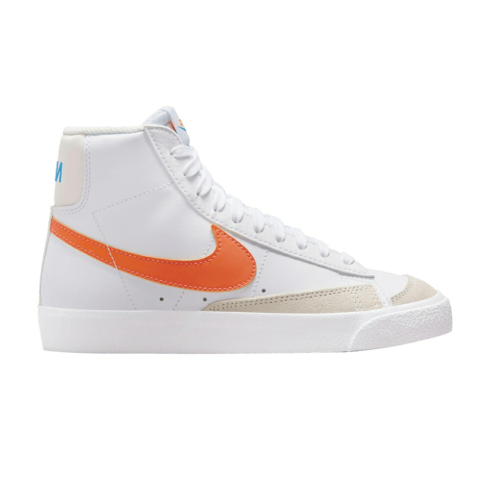 ナイキ ブレイザー ミッド 白いこと 白いこと 青み 青色 \u002777 \u0027WHITE ORANGE\u0027 お坊っちゃん キッズ NIKE BLAZER MID GS TOTAL / WHITE PHOTO BLUE PHANTOM TOTAL もの言う花 マタニティ スニーカー