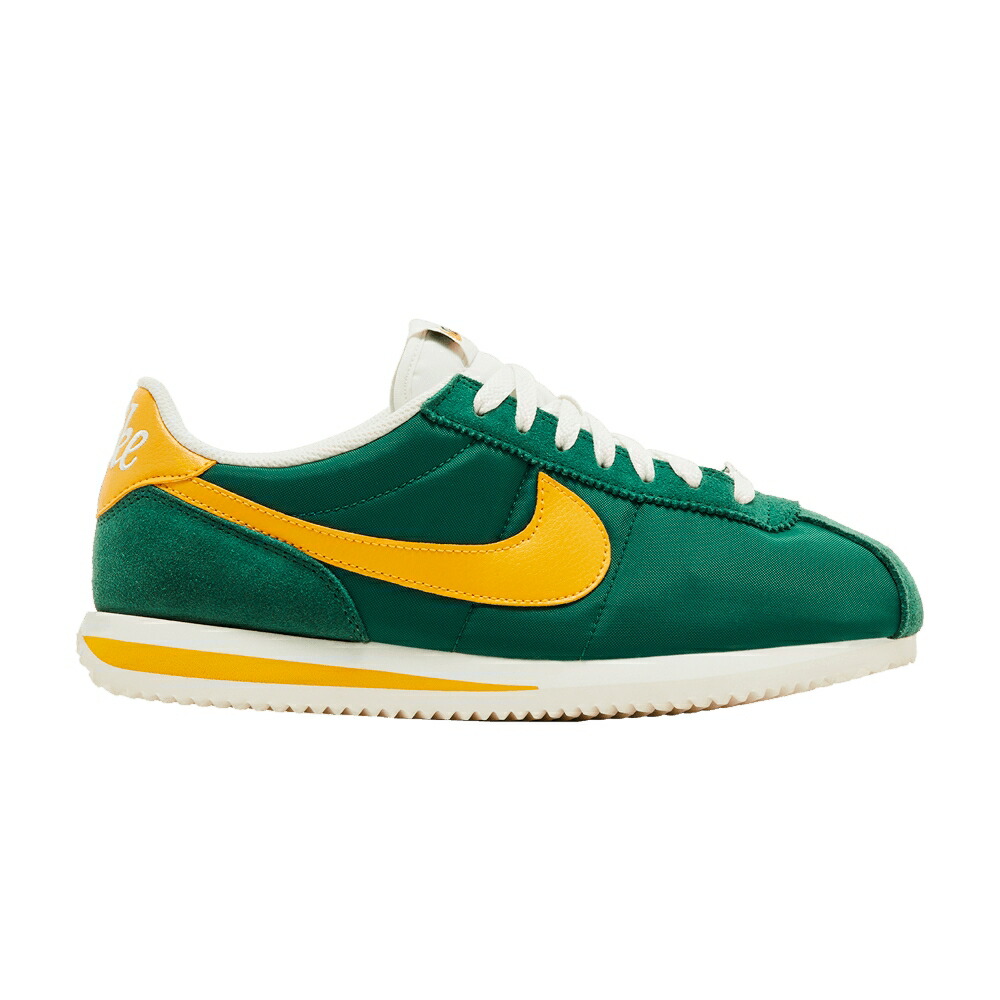 ナイキ コルテッツ 緑 グリーン 黄色 イエロー 'OREGON' スニーカー メンズ NIKE CORTEZ TXT / GORGE GREEN YELLOW OCHRE SAIL
