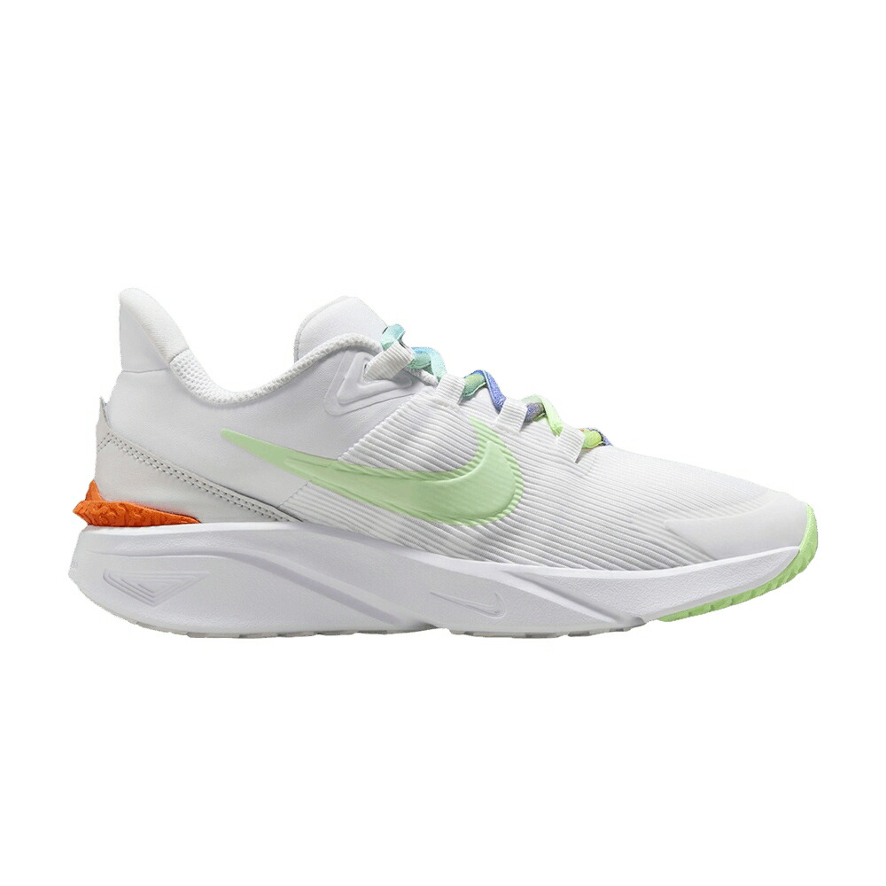 ナイキ 白色 ホワイト 橙 オレンジ 'WHITE GREEN' ジュニア キッズ NIKE STAR RUNNER 4 NEXT NATURE SE GS VAPOR / WHITE PHOTON DUST TOTAL ORANGE ベビー マタニティ スニーカー