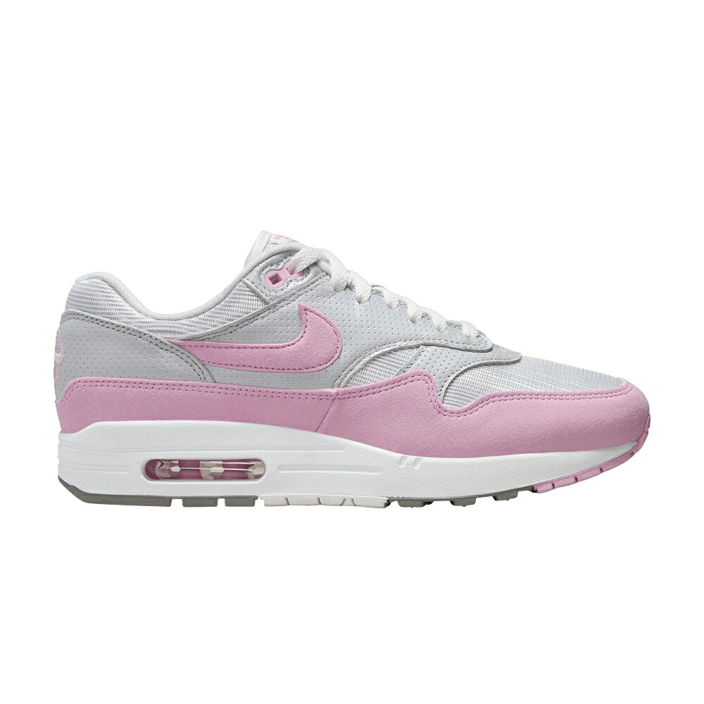 ナイキ マックス プラチナム サクラ色 ライズ エア湖マックス \u002787 \u0027PINK RISE\u0027 スニーカー レディース NIKE WMNS AIR MAX 1 / METALLIC PLATINUM PINK RISE FLAT
