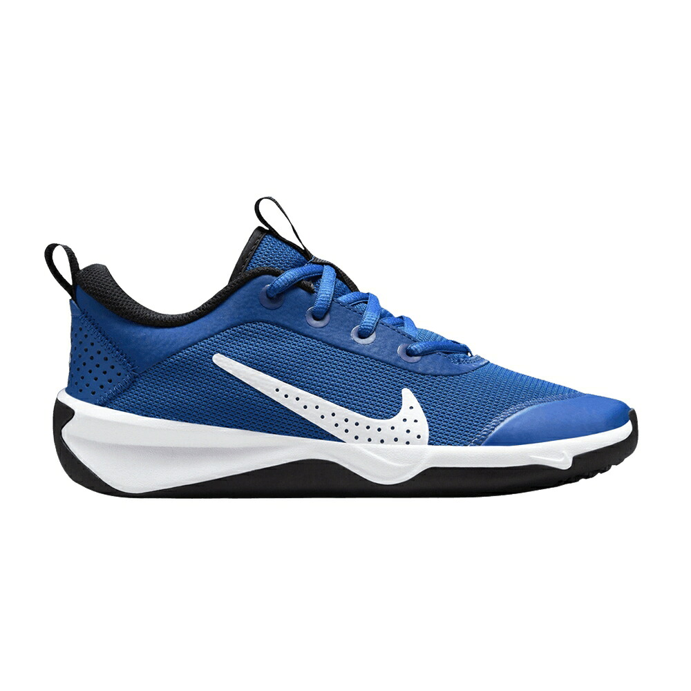 ナイキ ゲーム 黒色 ブラック 白色 ホワイト 'ゲームロイヤル 青 ブルー' ゲームロイヤル ブルー ジュニア キッズ NIKE OMNI MULTI-COURT GS 'GAME ROYAL' / GAME ROYAL BLACK WHITE ベビー マタニティ ス|スニケス