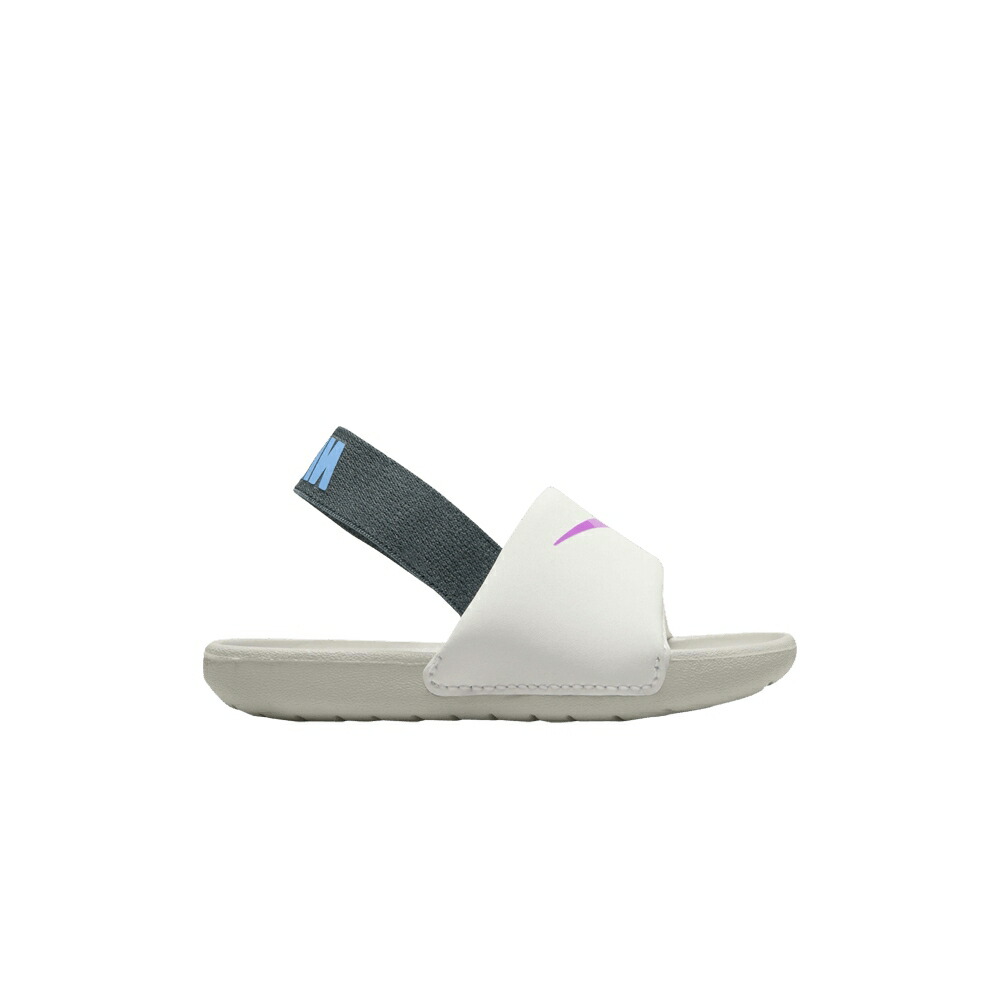 ナイキ サンダル 白色 ホワイト 青色 ブルー 'SUMMIT VIOLET' ベビー NIKE KAWA SLIDE TD WHITE HYPER / SUMMIT WHITE UNIVERSITY BLUE