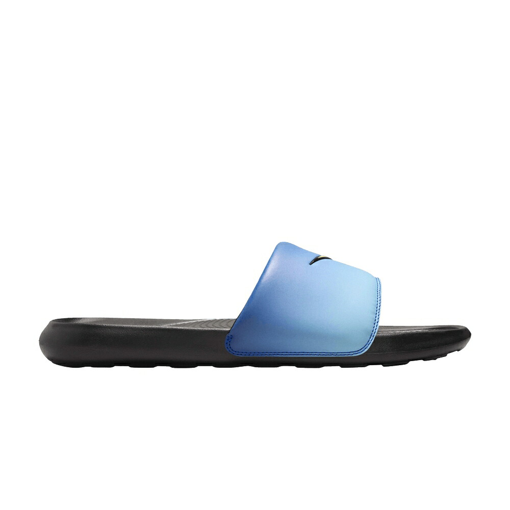 ナイキ サンダル 青色 ブルー スカイ 黒色 ブラック 'HYPER CHAMOIS' スニーカー レディース NIKE WMNS VICTORI ONE SLIDE BLUE / HYPER BLUE SKY BLUE BLACK