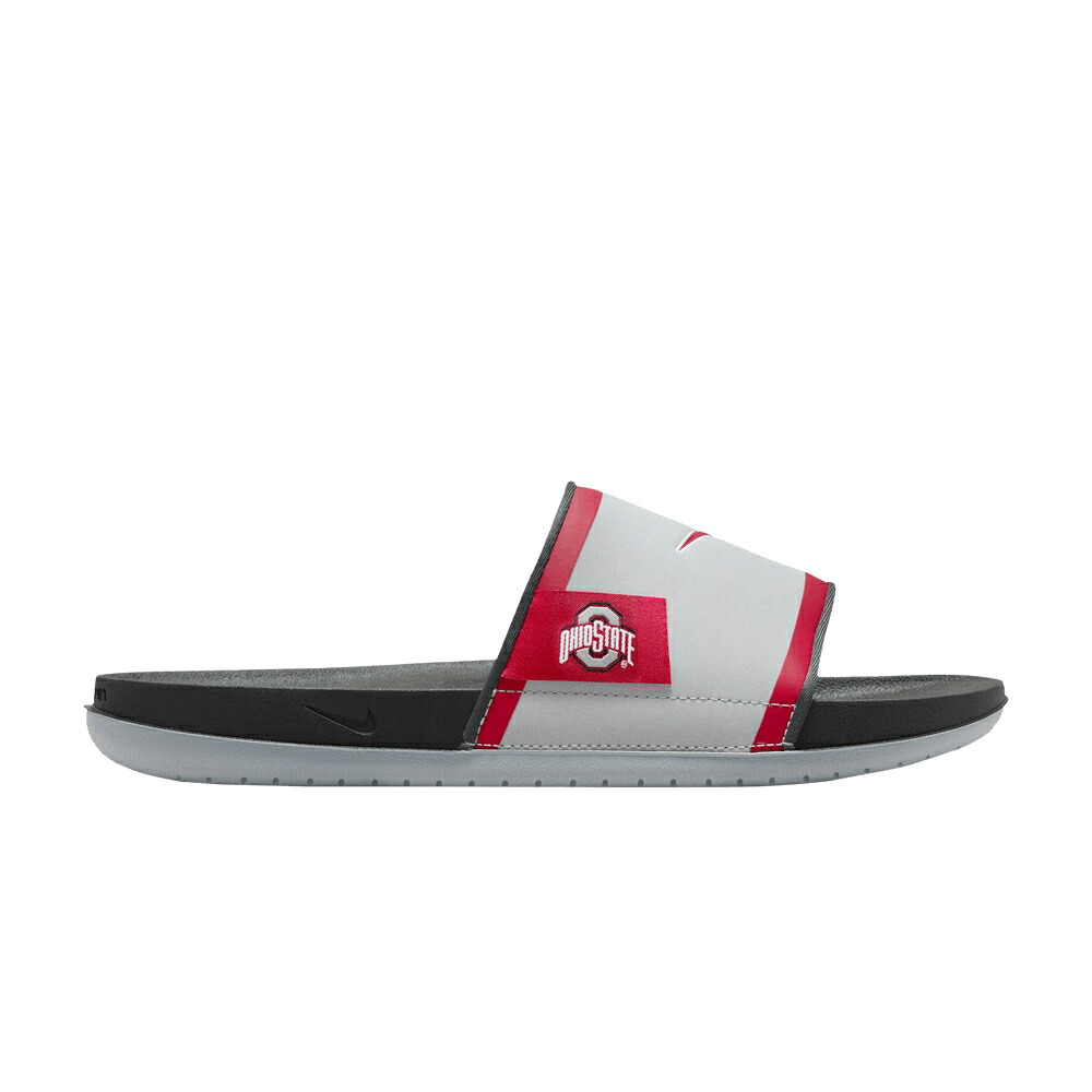 ナイキ カレッジ サンダル 灰色 グレー 'オハイオステイト' スニーカー メンズ NIKE COLLEGE OFFCOURT SLIDE 'OHIO STATE' / WOLF GREY DARK SMOKE GREY|スニケス