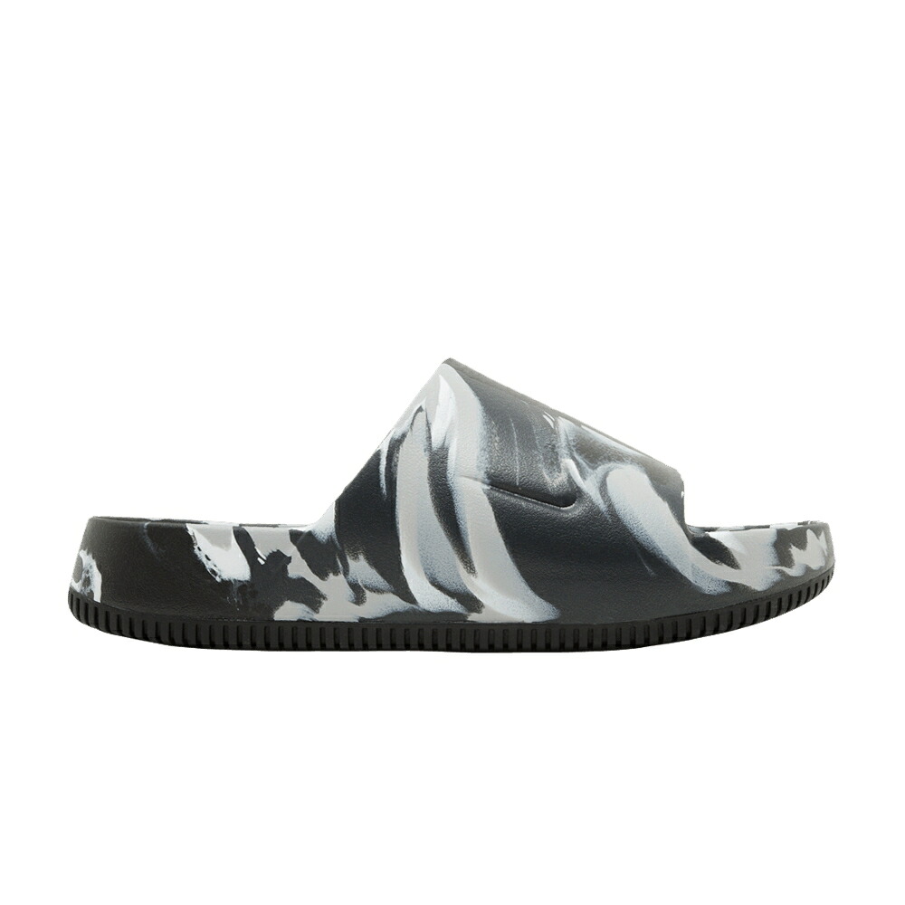 ナイキ サンダル 黒色 ブラック 'BLACK MARBLED' スニーカー メンズ NIKE CALM SE SLIDE / BLACK BLACK BLACK