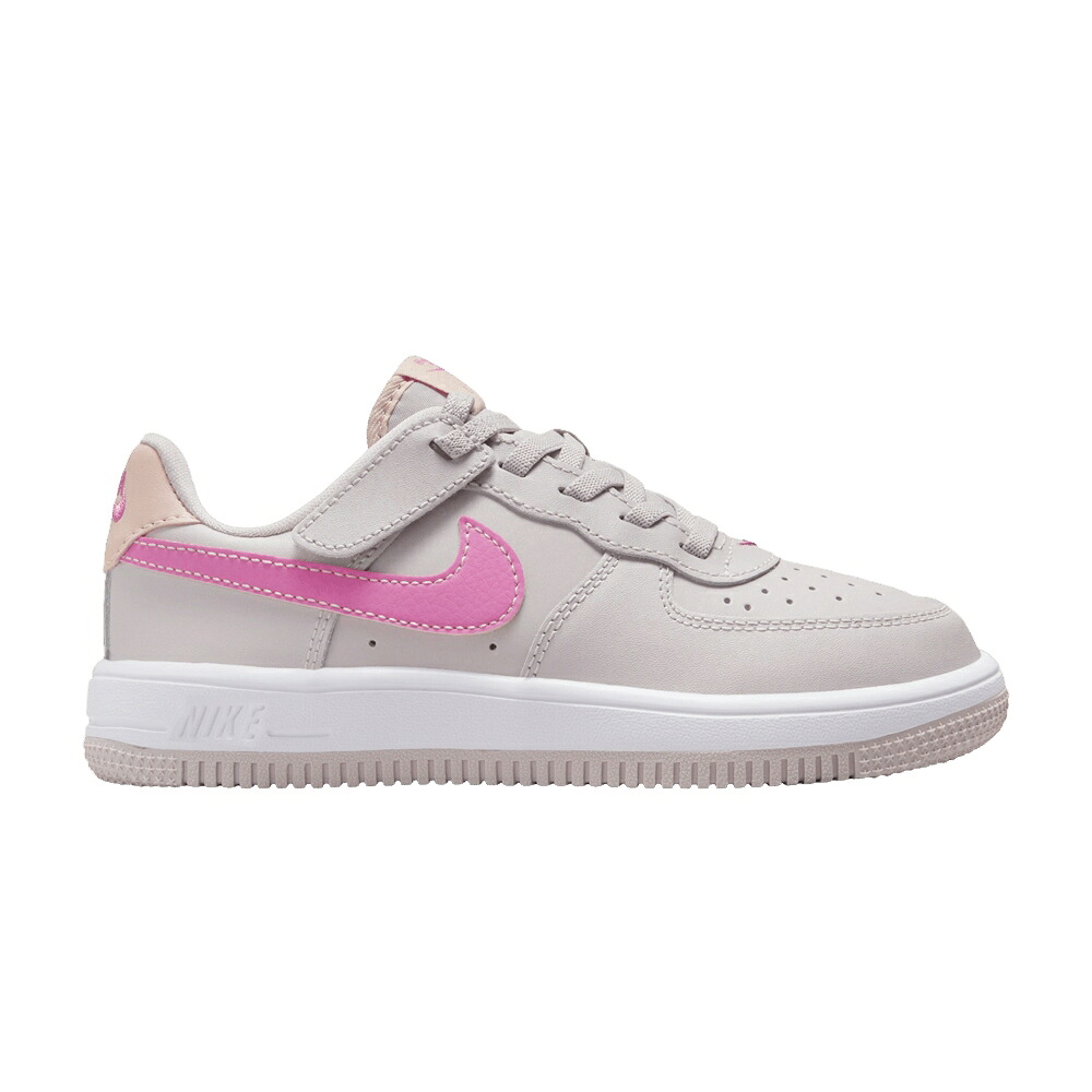 ナイキ 紫 バイオレット プラチナム 橙 オレンジ 'PLATINUM PINKSICLE' ジュニア キッズ NIKE FORCE 1 LOW EASYON PS VIOLET / PLATINUM VIOLET ARCTIC ORANGE ベビー マタニティ スニーカー｜スニケス