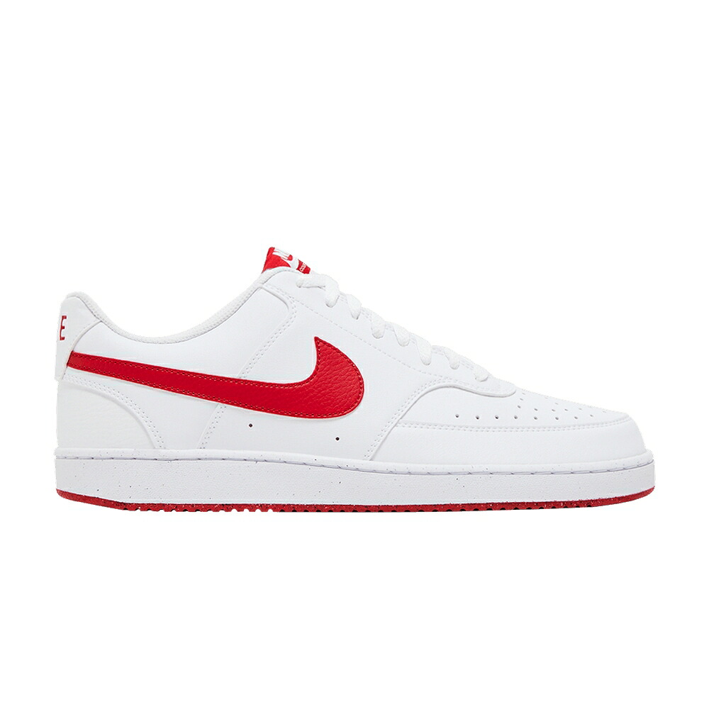 ナイキ 厚地の外套 白いこと 白いこと 赤 赤いこと \u0027WHITE RED\u0027 スニーカー メンズ NIKE COURT VISION LOW NEXT NATURE UNIVERSITY / WHITE UNIVERSITY RED