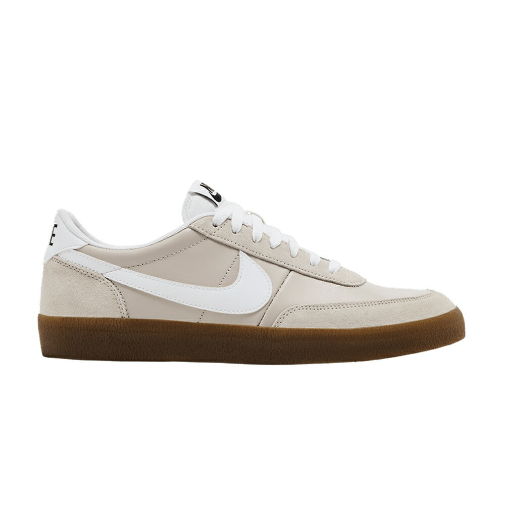 ナイキ レザー クリーム 黒色 ブラック 茶色 ブラウン CREAM GUM スニーカー メンズ NIKE KILLSHOT 2 LEATHER / CREAM II BLACK GUM MEDIUM BROWN