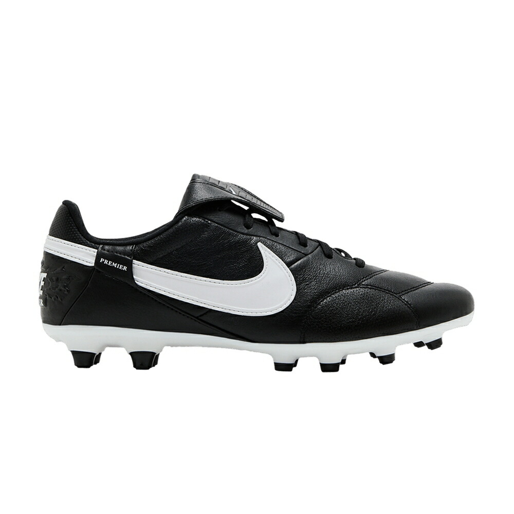ナイキ プレミアム 黒色 ブラック 白色 ホワイト BLACK WHITE スニーカー メンズ NIKE PREMIER 3 LOW FG / BLACK WHITE