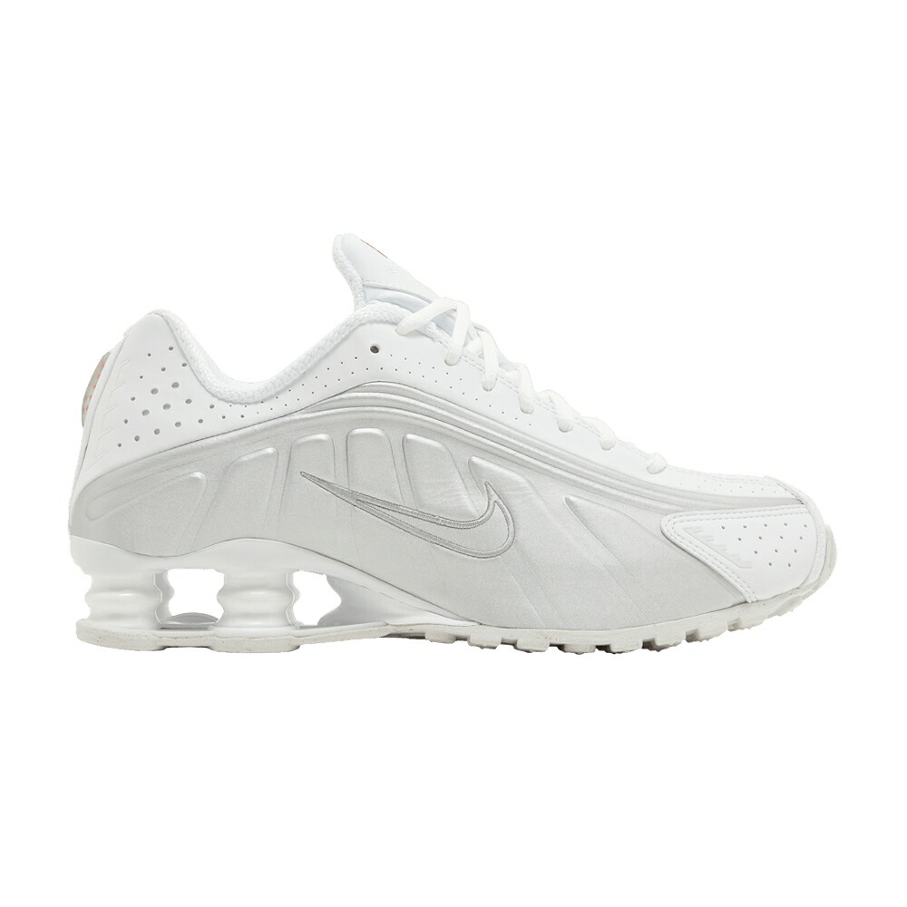 ナイキ ショックス 白いこと 白いこと しろがね色 しろがね色 マックス 橙 オレンジ色 \u0027WHITE METALLIC\u0027 スニーカー レディース NIKE WMNS SHOX R4 2024 / WHITE METALLIC SILVER MAX ORANGE