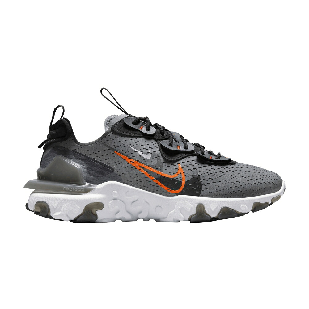 ナイキ リアクト 薄墨色 薄墨色 \u0027SMOKE MANDARIN\u0027 スニーカー メンズ NIKE REACT VISION GREY BRIGHT / SMOKE GREY BRIGHT MANDARIN