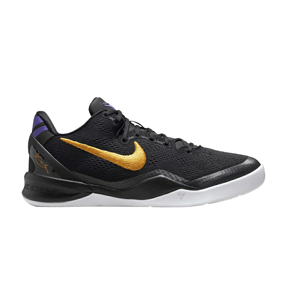 ナイキ コービー 黒色 ブラック ゴールド 白色 ホワイト 'LAKERS AWAY' ジュニア キッズ NIKE KOBE 8 GS / BLACK UNIVERSITY GOLD WHITE ベビー マタニティ スニーカー|スニケス