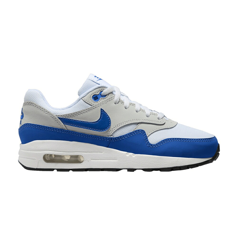 ナイキ マックス 白色 ホワイト 灰色 グレー 黒色 ブラック ゲーム エアマックス 'ROYAL BLUE' ジュニア キッズ NIKE AIR MAX 1 GS / WHITE NEUTRAL GREY BLACK GAME ベビー マタニティ スニーカー