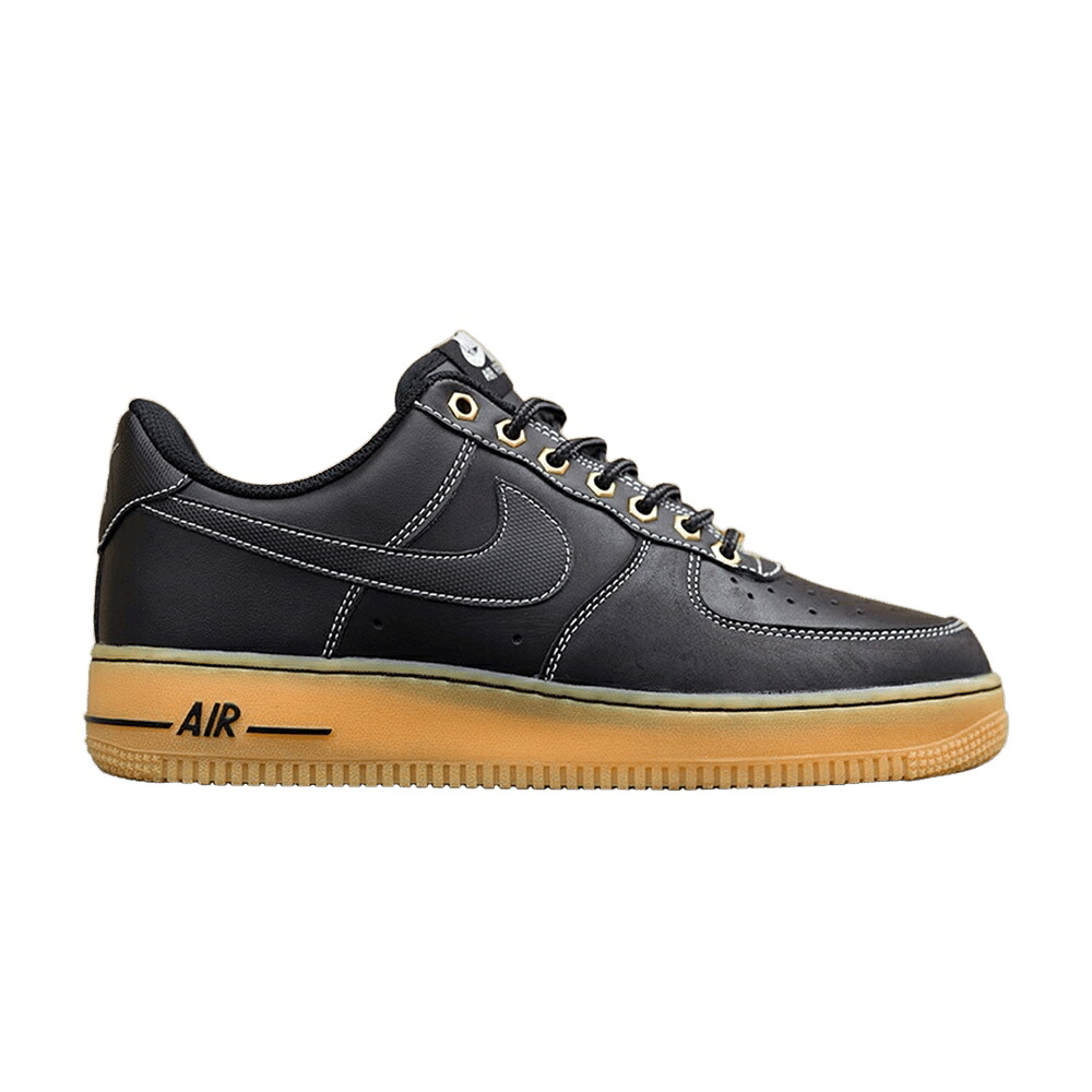 ナイキ 黒色 ブラック 茶色 ブラウン エアフォース スニーカー メンズ NIKE AIR FORCE 1 WINTERIZED / BLACK SAIL GUM LIGHT BROWN BLACK｜スニケス