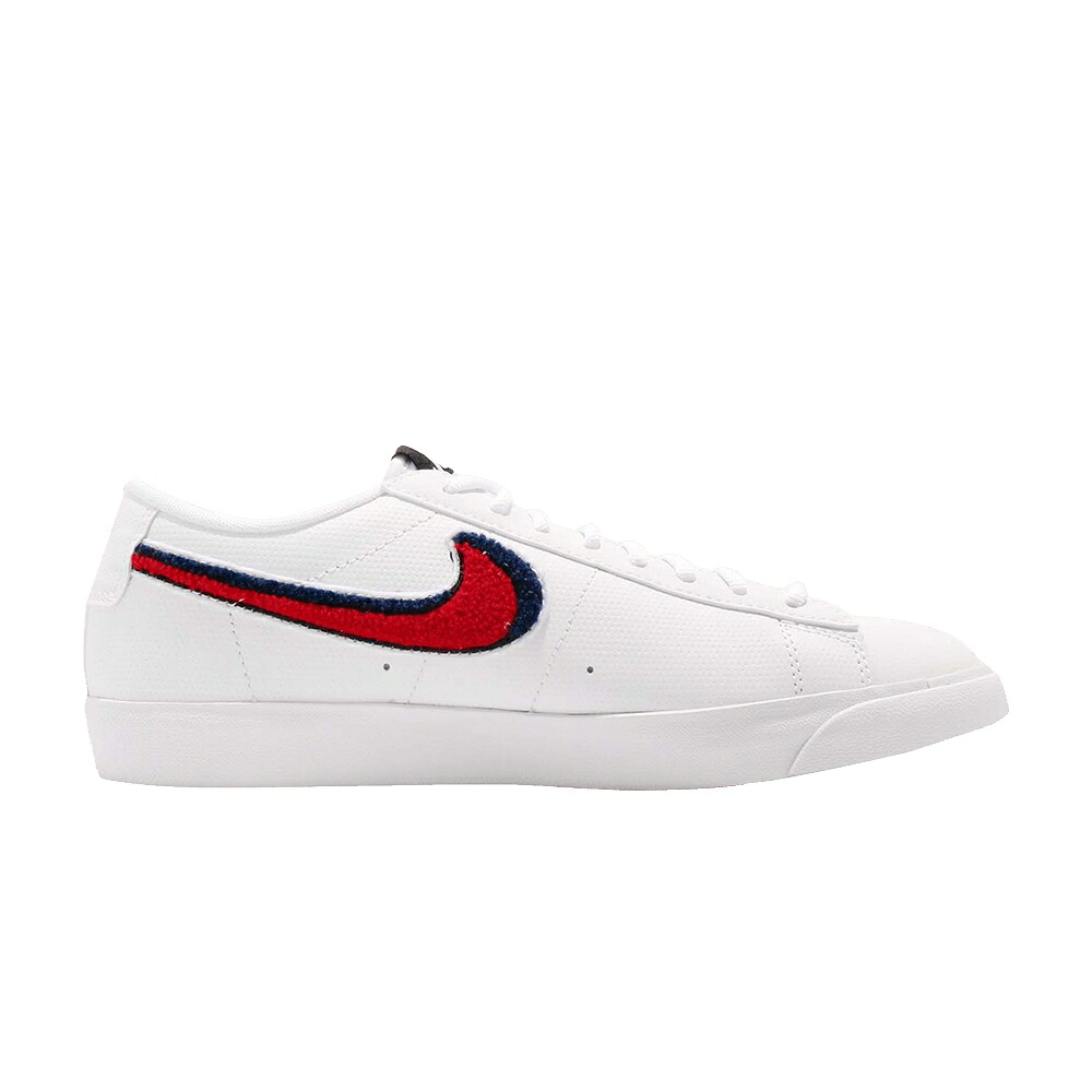 ナイキ ブレイザー 白色 ホワイト 赤 レッド 青色 ブルー '3D' スニーカー メンズ NIKE BLAZER LOW / WHITE UNIVERSITY RED WHITE BLUE|スニケス