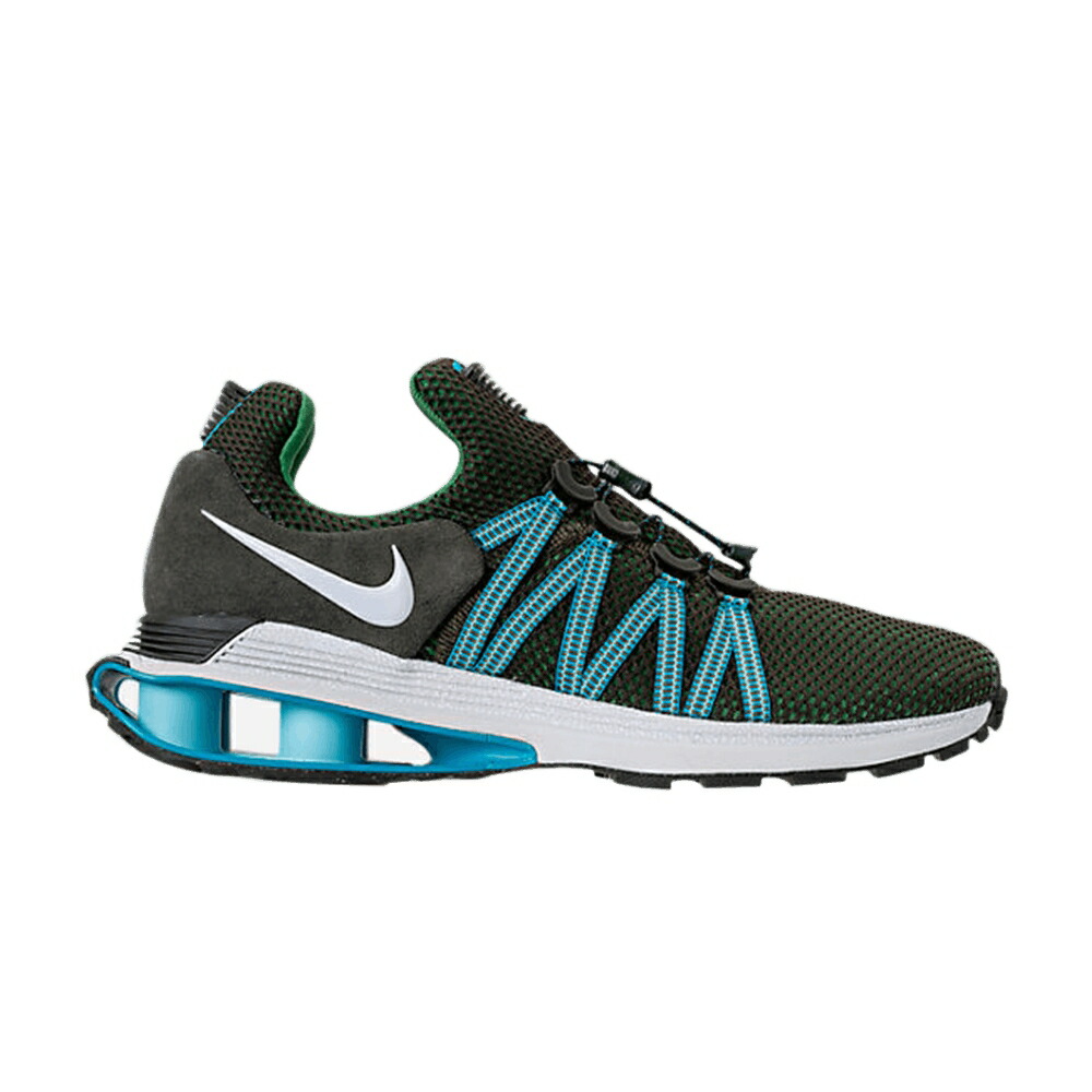 ナイキ ショックス 白色 ホワイト 青色 ブルー 'BLUE FURY' スニーカー メンズ NIKE SHOX GRAVITY / SEQUOIA OFF WHITE LIGHT BLUE