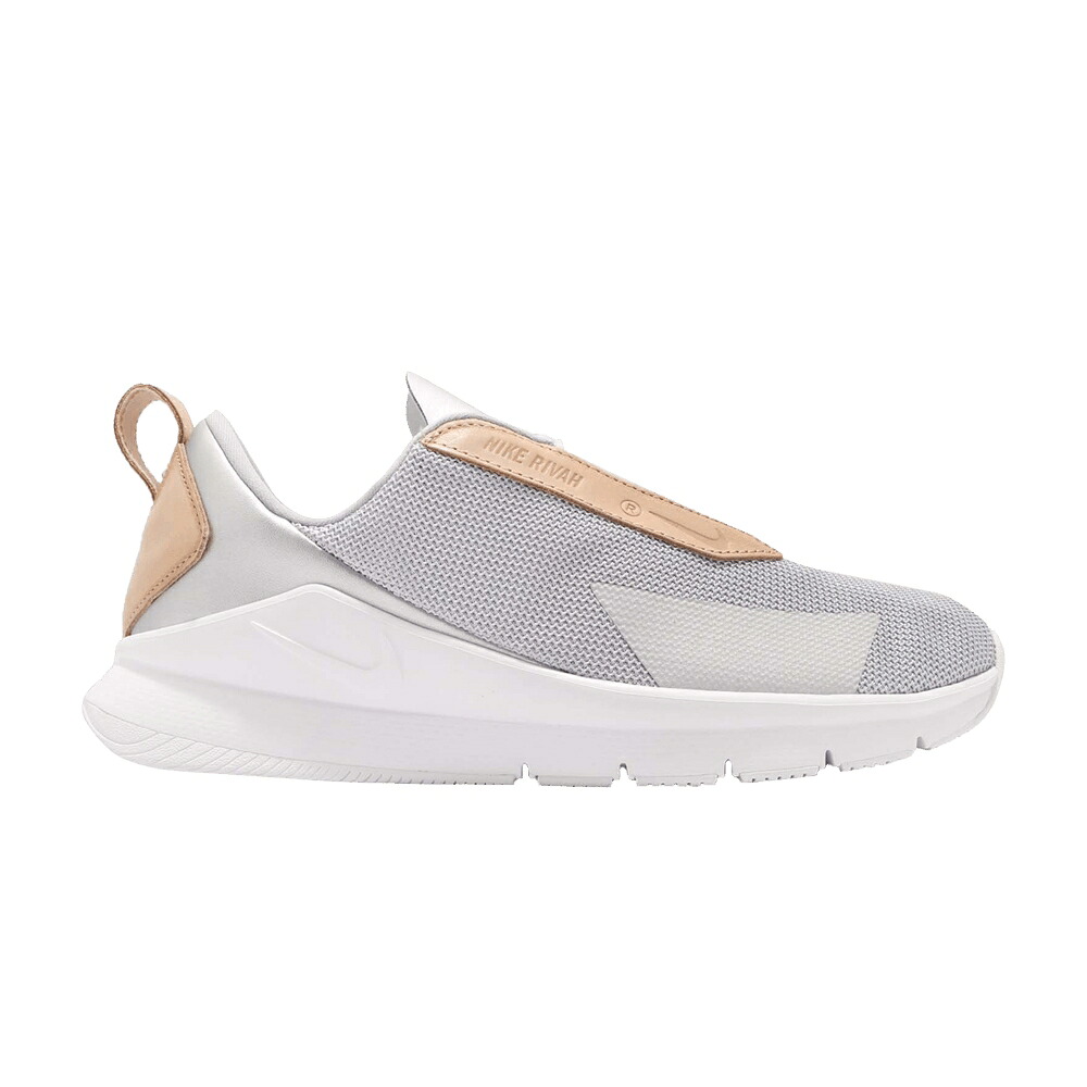 ナイキ 割り増し金 しろがね色 しろがね色 白いこと 白いこと スニーカー レディース NIKE WMNS RIVAH SE PREMIUM / METALLIC SILVER WHITE