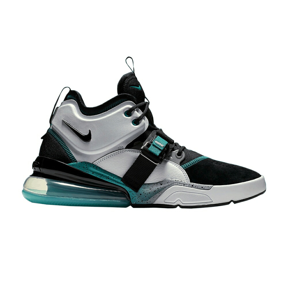 ナイキ 黒色 ブラック 白色 ホワイト 灰色 グレー 青色 ブルー エアフォース COMMAND FORCE スニーカー メンズ NIKE AIR FORCE 270 / BLACK WHITE WOLF GREY BLUE