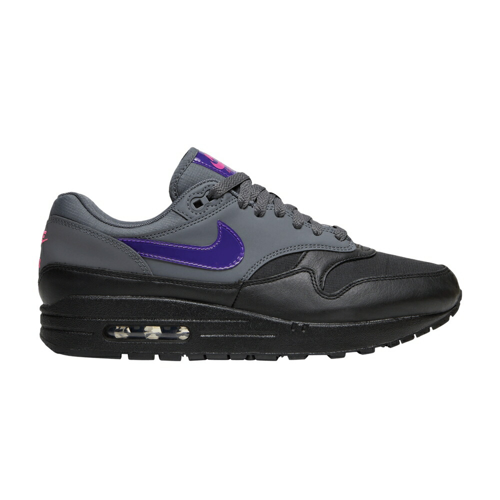 ナイキ マックス 薄墨色 薄墨色 紫 パープル 黒いこと 黒いこと エア湖マックス \u0027FIERCE PURPLE\u0027 スニーカー メンズ NIKE AIR MAX 1 / DARK GREY FIERCE PURPLE BLACK