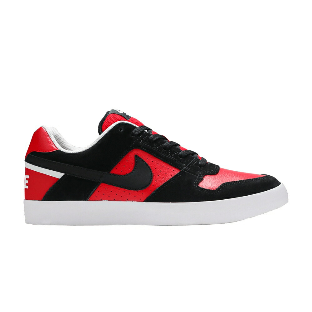 ナイキ エスビー 黒色 ブラック 赤 レッド 'BRED' スニーカー メンズ NIKE DELTA FORCE VULC SB / BLACK RED
