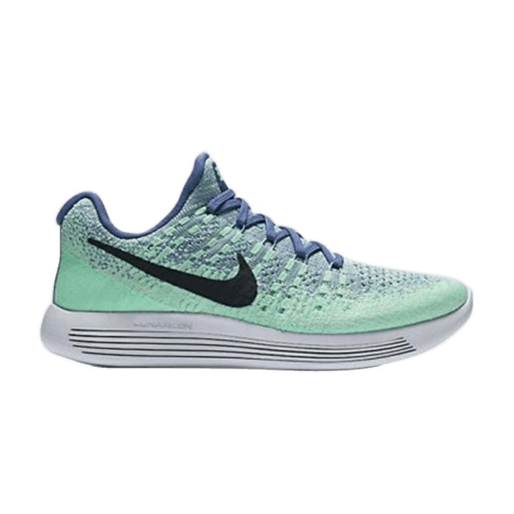 ナイキ 飛球編み物 青み 青色 緑 緑であること スニーカー レディース NIKE WMNS LUNAREPIC LOW FLYKNIT 2 / BLUE MOON VAPOR GREEN GREEN GLOW