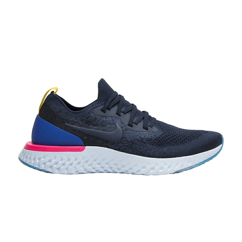 ナイキ エピック リアクト フライニット カレッジ 紺色 ネイビー ピンク 'COLLEGE NAVY' スニーカー レディース NIKE WMNS EPIC REACT FLYKNIT / COLLEGE NAVY COLLEGE NAVY PINK｜スニケス 61,100円