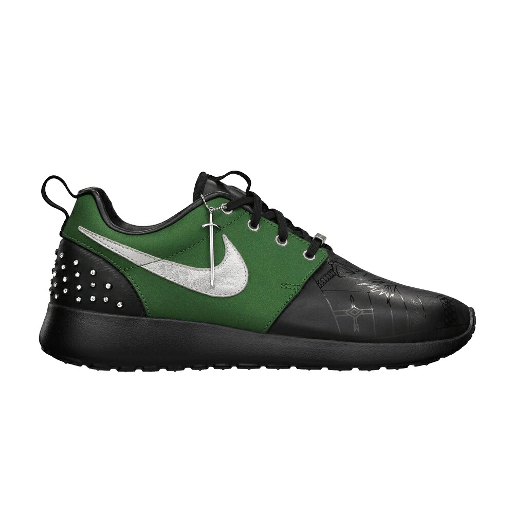 ナイキ ラン 黒色 ブラック 緑 グリーン 'DOERNBECHER' ジュニア キッズ NIKE ROSHE RUN GS / BLACK FRTRSS GREEN MTLLC SLVR ベビー マタニティ スニーカー