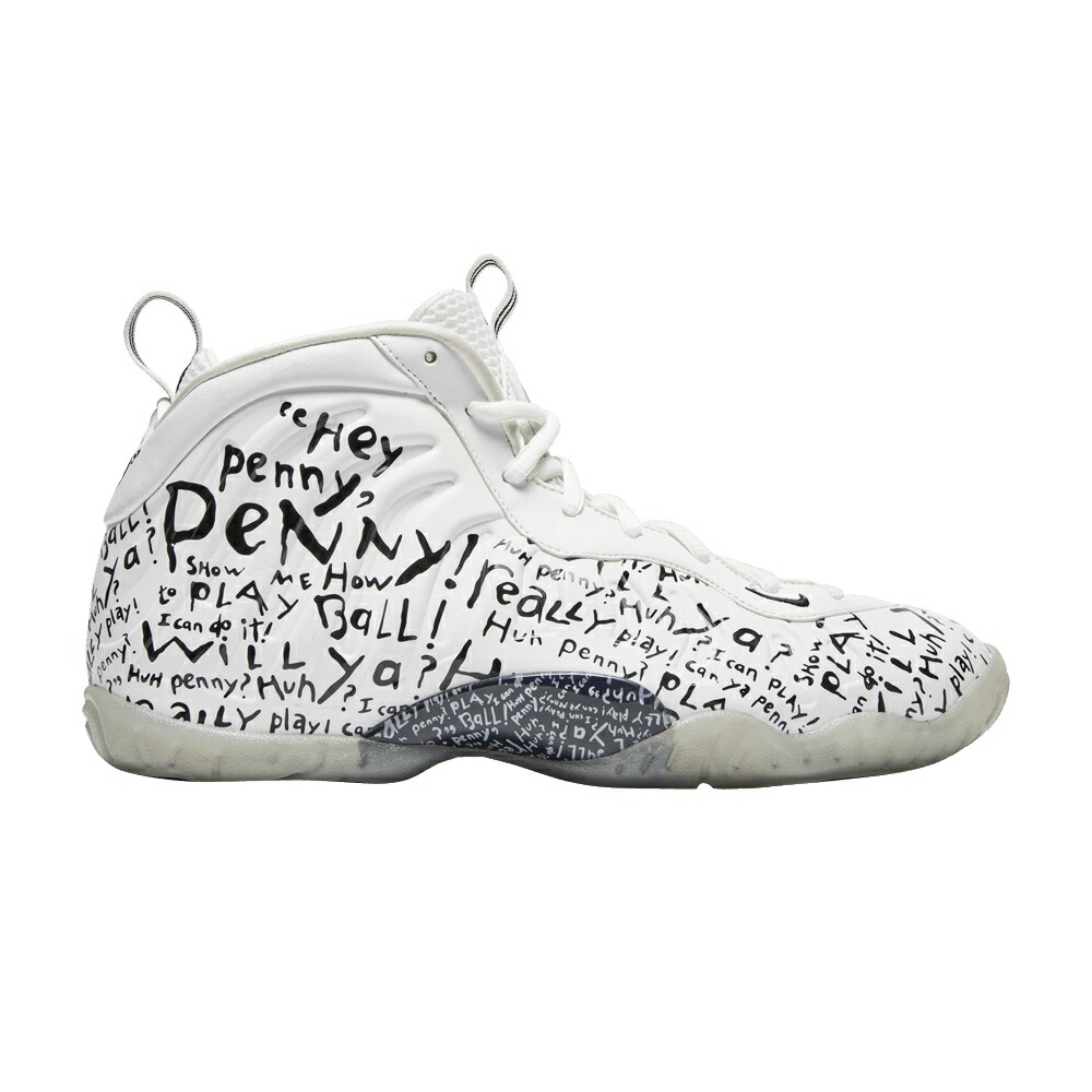 ナイキ 白いこと 白いこと 黒いこと 黒いこと \u0027LIL PENNY\u0027 お坊っちゃん キッズ NIKE LITTLE POSITE ONE GS / WHITE BLACK もの言う花 マタニティ スニーカー