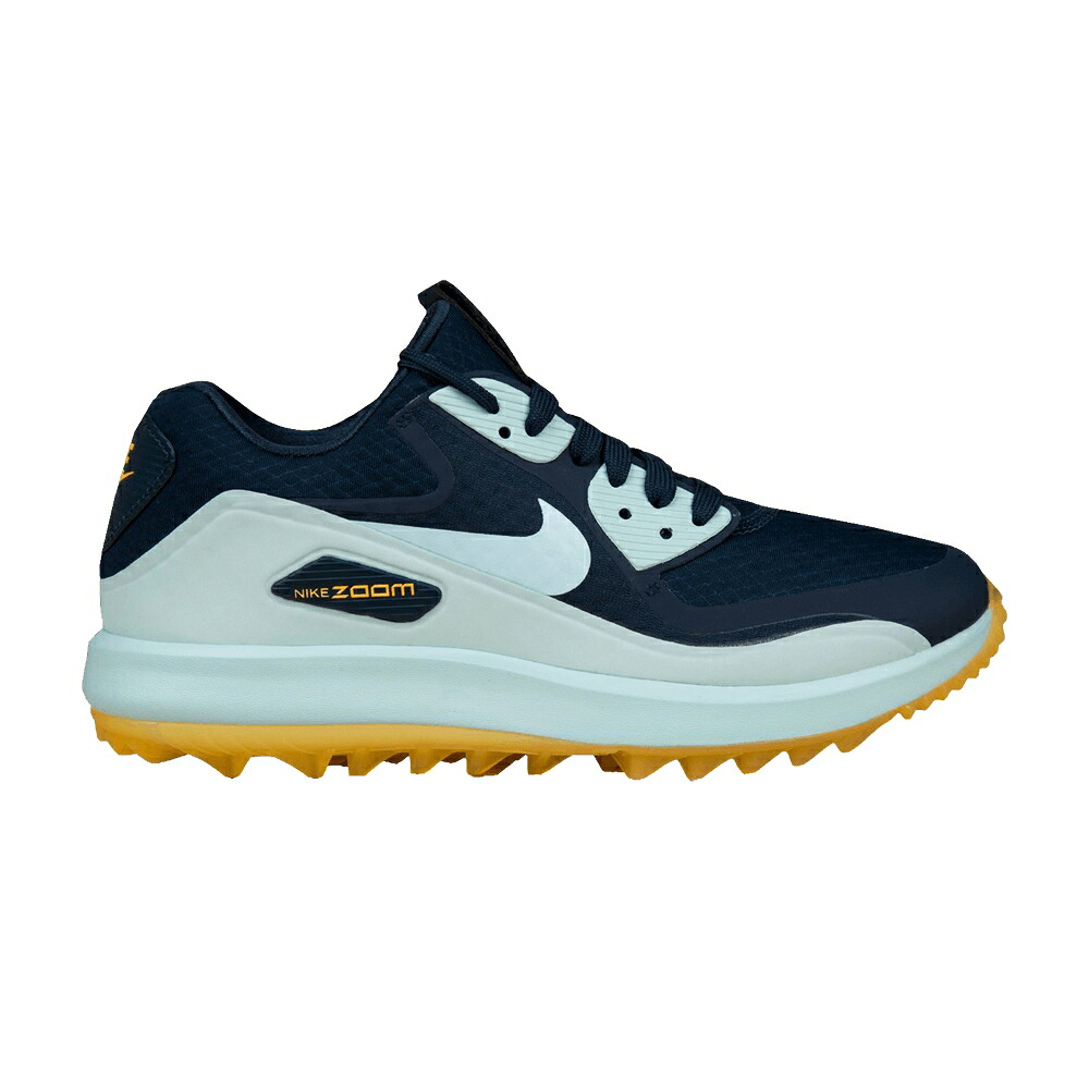 ナイキ 望遠レンズ ゴルフ 紺色 米国海軍 レーザ 橙 オレンジ色 ゴルフスニーカー スニーカー レディース NIKE WMNS AIR ZOOM 90 IT GOLF SHOE / ARMORY NAVY LASER ORANGE IGLOO